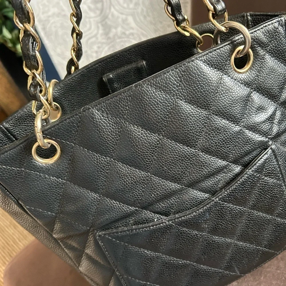 Authentic Shopping Tote petite Caviar Black​​​